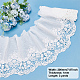BENECREAT 3 Yards Natural White Cotton Lace Ribbon DIY-BC0006-75B-2