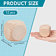 Необработанные деревянные пустые игральные кости WOOD-WH0048-06A-2