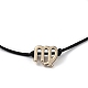 Bracelets coulissants réglables en cordon de polyester BJEW-H540-A02-G-1
