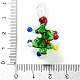 Красочные прозрачные подвески ручной работы в технике лэмпворк на Рождество LAMP-A004-01B-3