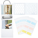 Craspire album fotografico per cartoline a fogli mobili in pvc quadrato con 50 tasche set di protezioni per maniche trasparenti DIY-CP0008-01-1