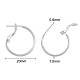 Brass Hoop Earrings KK-FH0001-26-2