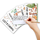 Rectangle superdant avec des cartes à motifs d'animaux mixtes DIY-SD0001-02-3