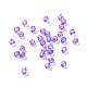 透明なアクリルビーズ  双円錐形  青紫色  4x4mm  穴：1.2mm  約25000個/500g TACR-XCP0001-07-4