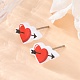 Деревянные серьги-гвоздики EJEW-M063-01A-5