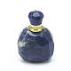 Pendentifs de bouteille de parfum ouvrable en sodalite naturelle G-E556-20C-2