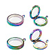 2pcs 2 pendentifs de médaillon magnétique en alliage de style PALLOY-TA0002-33M-2