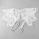 Detachable Fibre Lady's Embroidered Collars AJEW-CJC0006-01-1