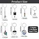 GORGECRAFT 7Pcs Auto Parts Metal Key Chain Turbo Keychain Whistle Brake Rotor Keychains Wrench Keychain Manual Shift Box Keychain for Backpacks Purses Gym Bags Cell Phone Car Key KEYC-GF0006-01-2