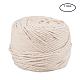 Macrame Cotton Cord, Twisted Cotton Rope, for Wall Hanging, Plant Hangers, Crafts and Wedding Decorations, Navajo White, 4mm, about 109.36 yards(100m)/roll