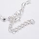 Trendy 304 Stainless Steel Link Chain Bracelets BJEW-I243-31S-3