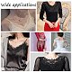 GORGECRAFT 2 Pairs Black Flowers Patches Garment Applique Embroidery DIY Wedding Dress Sewing Clothing Accessories (Black D) DIY-GF0004-90-7