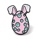 Пасхальное яйцо с эмалевыми булавками для ушей кролика для женщин JEWB-D017-02A-EB-1