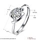 Adjustable 925 Sterling Silver Cubic Zirconia Finger Rings RJEW-BB20786-6-8