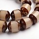 Undyed & Natural Bodhi Oval Wood Bead Strands WOOD-E006-01-1