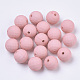 Perles acryliques de style caoutchouté X-SACR-R245-10-1