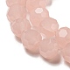 Supports de perles de verre imitation jade EGLA-A035-J6mm-D08-4