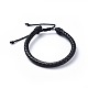 Adjustable Leather Cord Braided Bracelets BJEW-JB04439-01-1