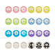 Fashewelry 1200Pcs 8 Colors Transparent Acrylic Beads TACR-FW0001-01-2