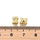 Латунные микро проложить кубического циркония бусы KK-C106-16G-3