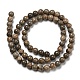 Brins de perles de pierre de carte naturelle/pierre picasso G-R494-A24-02-2