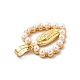 Colgantes de perlas de imitación de plástico KK-P230-24G-3