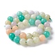 Gefärbt natürlichen weißen Jade Perlen Stränge G-I299-F08-10mm-2
