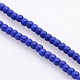 Imitation Lapis Lazuli Dyed Synthetic Turquoise Round Beads Strands TURQ-E016-04-2mm-2