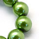 Backen gemalt pearlized Glasperlen runden Perle Stränge X-HY-Q330-8mm-13-3