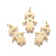 316 Surgical Stainless Steel Pendants STAS-L242-02G-1