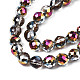 Electroplate Translucent Glass Beads Strands EGLA-N002-26-D02-2