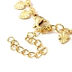 Brass Link Chain Bracelet for Women BJEW-A124-01G-4