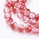 Chapelets de perles en verre craquelé GGC8mmY-A74-3