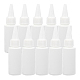 Benecreat 24 paquete de 1 oz botellas dispensadoras de plástico con aplicador de punta con tapas blancas a prueba de fugas para pegamento DIY-BC0011-24A-1