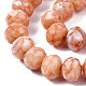 Cuisson opaque de perles de verre peintes EGLA-N006-009C-A15-3