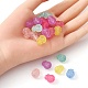 Transparent Frosted Acrylic Beads MACR-YW0002-13-3