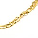 Trendy Women's 304 Stainless Steel Figaro Chain Bracelets X-STAS-A028-B015G-2