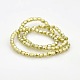 Pearl Luster Plated Glass Faceted Drum Beads Strands GLAA-A032-3mm-PL02-2