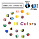 12/0 Opaque Colours Seep Glass Beads SEED-PH0012-35-2mm-5