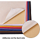 Benecreat 19 шт. смешанные цвета бархатная ткань липкие задние клейкие задние листы DIY-BC0002-55-3
