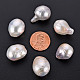 Perlas naturales perlas keshi perlas barrocas PEAR-N020-J01-4