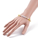 Liebeswort Acryl & Heishi Polymer Clay Perlen Stretch-Armbänder BJEW-TA00069-03-3