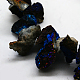 Electroplate Drusy Agate Nuggets Beads Strands G-F092-M-2