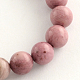 Chapelets de perles en rhodonite naturelle X-G-R257-6mm-1