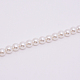 Poignées de sac de perles rondes en acrylique blanc FIND-TAC0006-21D-01-2