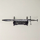 Mdf表示フレーム  刀の表示枠  ドラゴン柄付き  ブラック  37x19.5x9.5cm ODIS-WH0018-56-7