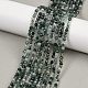 Природные моховой агат бисер нитей X-G-A129-3mm-01-1