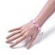 Acrylic Imitation Gemstone Beads Bracelets BJEW-JB04683-03-4