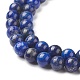 Chapelets de perles en lapis-lazuli naturel G-G423-6mm-A-3