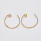Brass Earring Hooks X-KK-T049-026G-NF-1